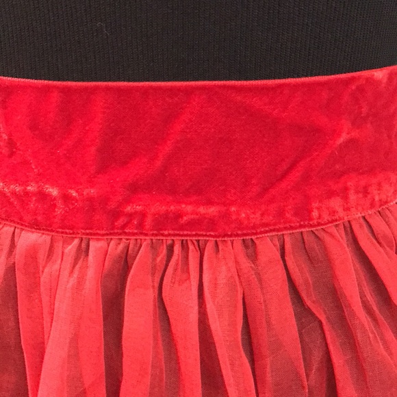 Vintage Christmas Felt Sequin Apron Handmade Santa Stocking Red Sheer Velvet - Picture 5 of 11